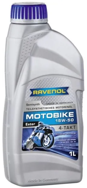 Motorový olej RAVENOL Motobike 4-T Ester 15W50; 1 L