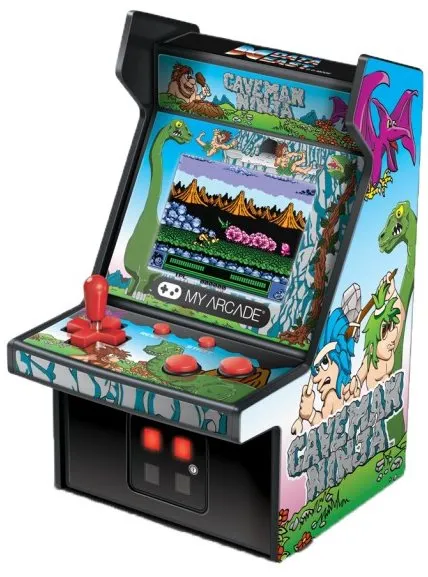 Arkádový automat My Arcade Caveman Ninja Micro Player, v do ruky a retro prevedení, má 1 p