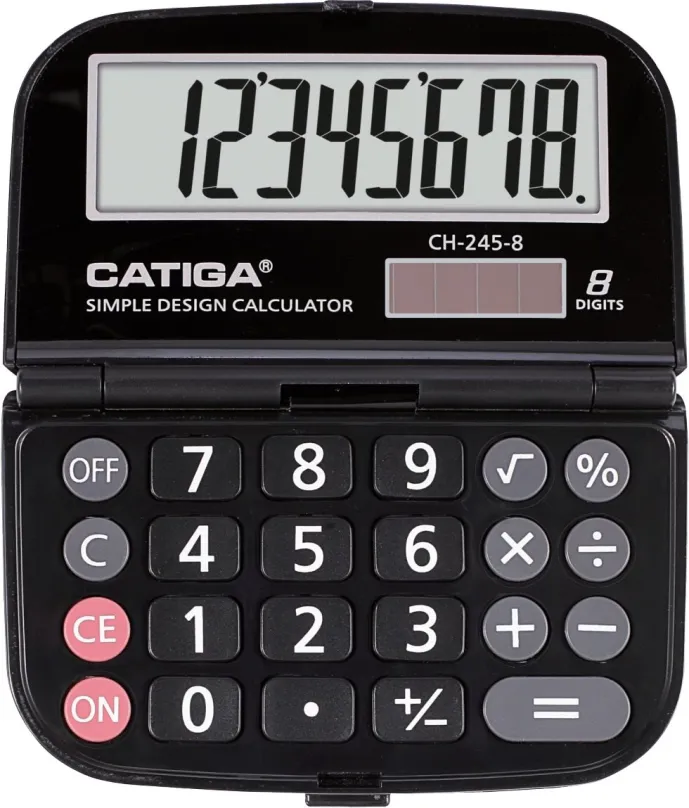 Kalkulačka CATIGA CH-245-8, stolný, batériové napájanie, 8miestny 1riadkový displej, odmoc