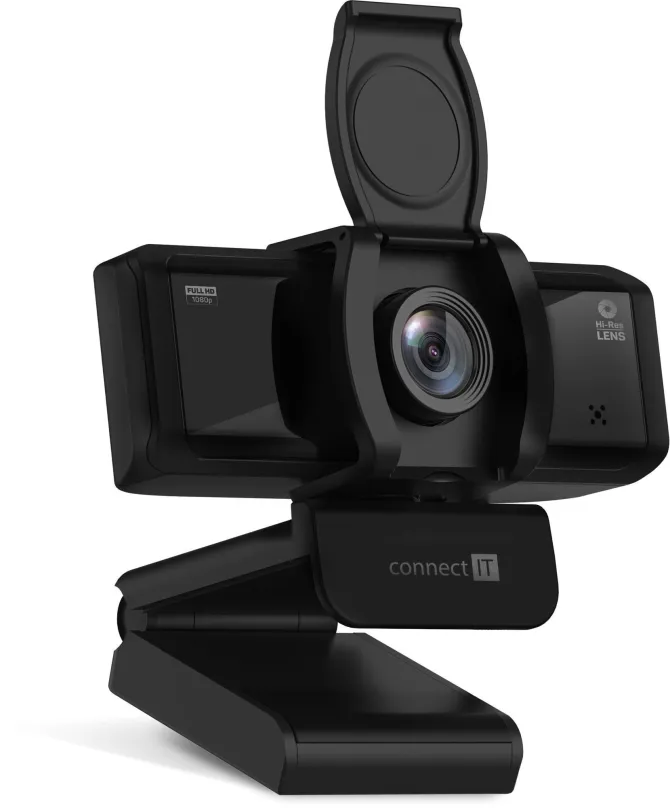 Webkamera CONNECT IT CCW-2000-BK Full HD, s rozlíšením Full HD (1920 x 1080 px), uhol zábe