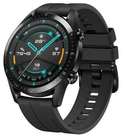 Chytré hodinky Huawei Watch GT 2 46 mm Black Strap, pánske, s ovládaním v slovenčine, AMOL