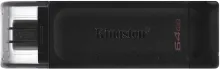 Flash disk Kingston DataTraveler 70 64 GB, 64 GB - USB 3.2 Gen 1 (USB 3.0), konektor USB-C
