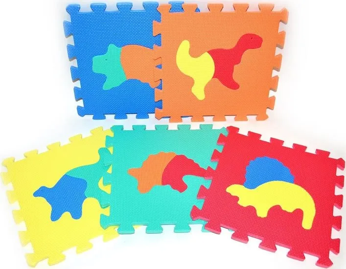 Penové puzzle Teddies Penové puzzle Dinosaury 10 ks