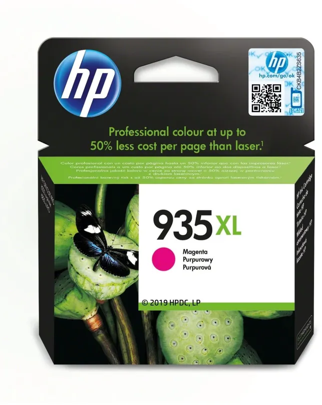 Cartridge HP C2P25AE č. 935XL purpurová, atramentová náplň pre tlačiarne HP OfficeJet Pro