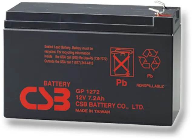 Batérie pre záložné zdroje CSB GP1272 F2, 12V, 7,2Ah