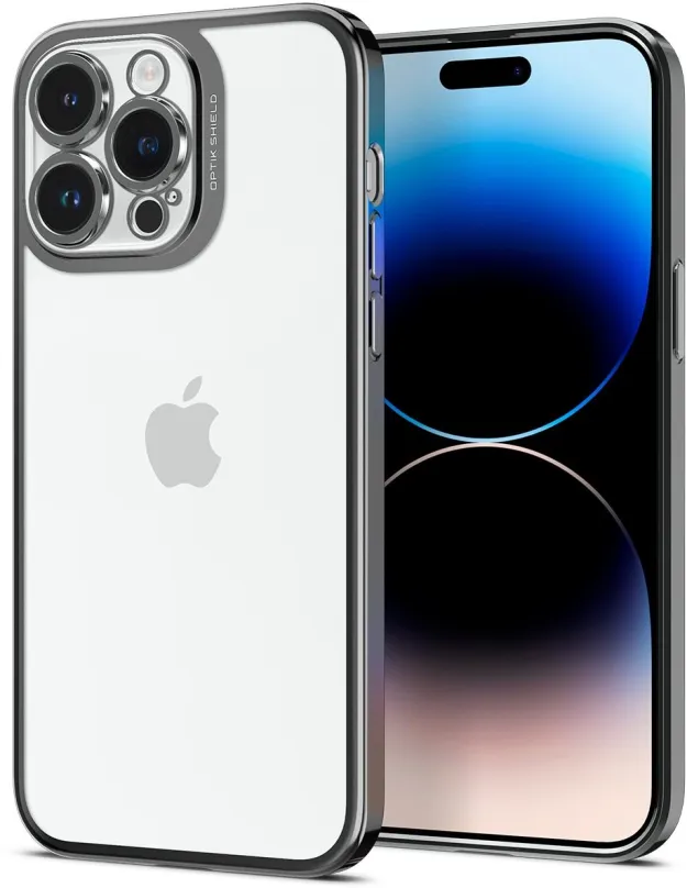 Kryt na mobil Spigen Optik Crystal Chrome Gray iPhone 14 Pro, pre Apple iPhone 14 Pro, kom