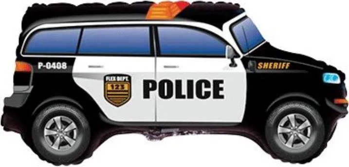 Balóniky Balón fóliový auto polícia 60 cm