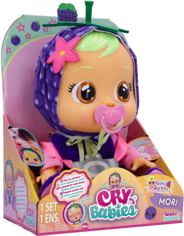 Bábika Cry Babies Interaktívna bábika Tutti Frutti - Mori