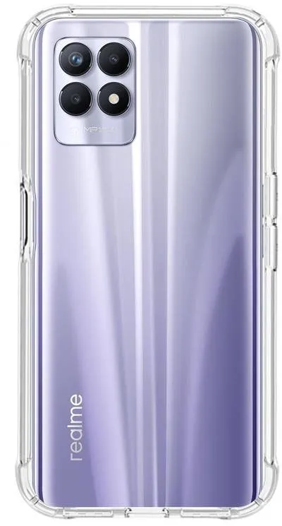 Kryt na mobil TopQ Kryt Realme 8i odolný priehľadný 89501