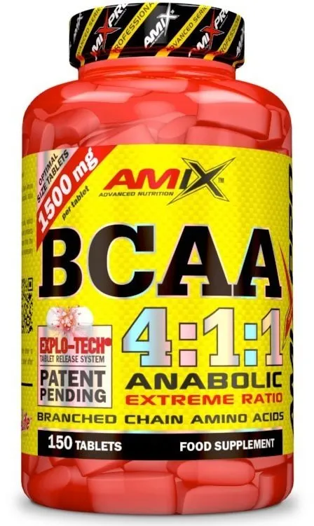 Aminokyseliny Amix Nutrition BCAA 4: 1: 1, 150 kapslí