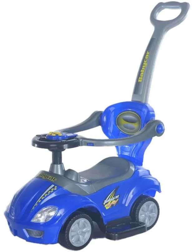 Odrážadlo Detské odrážadlo s vodiacou tyčou 3v1 Mega Car modré