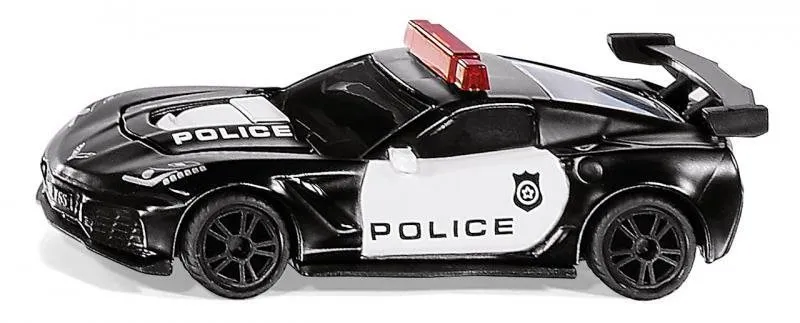 Kovový model Siku Blister - polícia Chevrolet Corvette ZR1