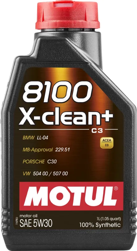 Motorový olej MOTUL 8100 X-CLEAN + 5W30 1L