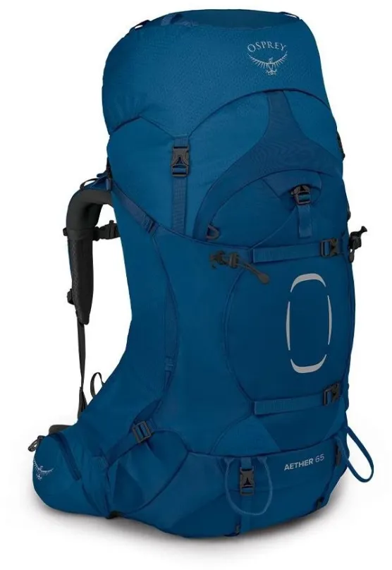 Turistický ruksak Osprey Aether 65 II deep water blue S/M, s objemom 65 l,, rozmery 80 x 4