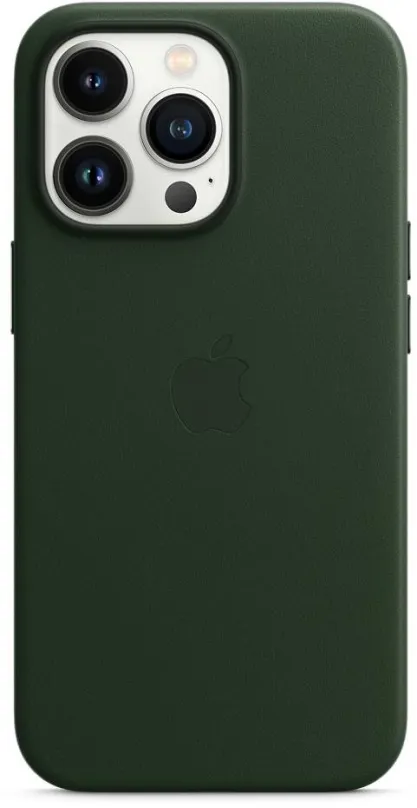 Kryt na mobil Apple iPhone 13 Pre Kožený kryt s MagSafe sekvojovo zelený