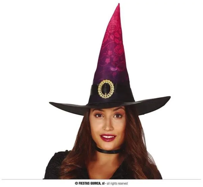 Doplnok ku kostýmu Guirca Čarodejnícky klobúk pre dospelých, čiernoružový