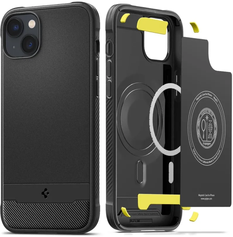 Kryt na mobil Spigen Rugged Armor MagSafe Matte Black iPhone 14 Plus, pre Apple iPhone 14