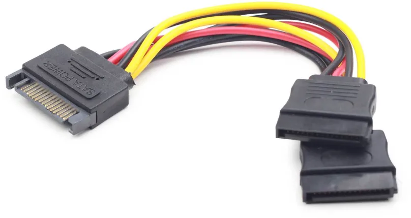 Napájací kábel Gembird Cableexpert SATA napájací na 2x SATA, rozdvojka, 0.15