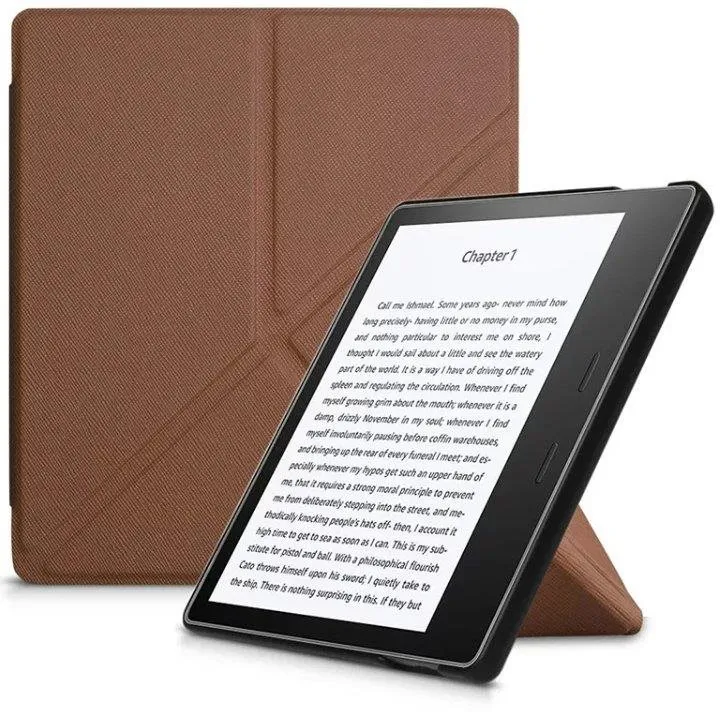 Puzdro na čítačku kníh Durable Lock Origami DLO-04 - Puzdro na Amazon Kindle Oasis 2/3 - hnedé
