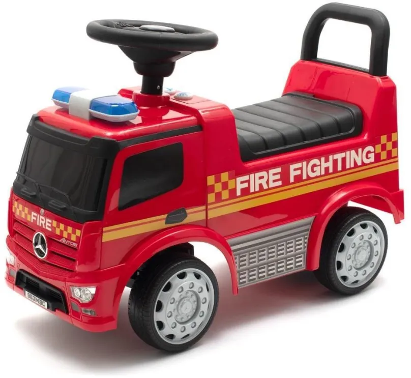 Odrážadlo BABY MIX detské odrážadlo so zvukom Mercedes hasiči červené