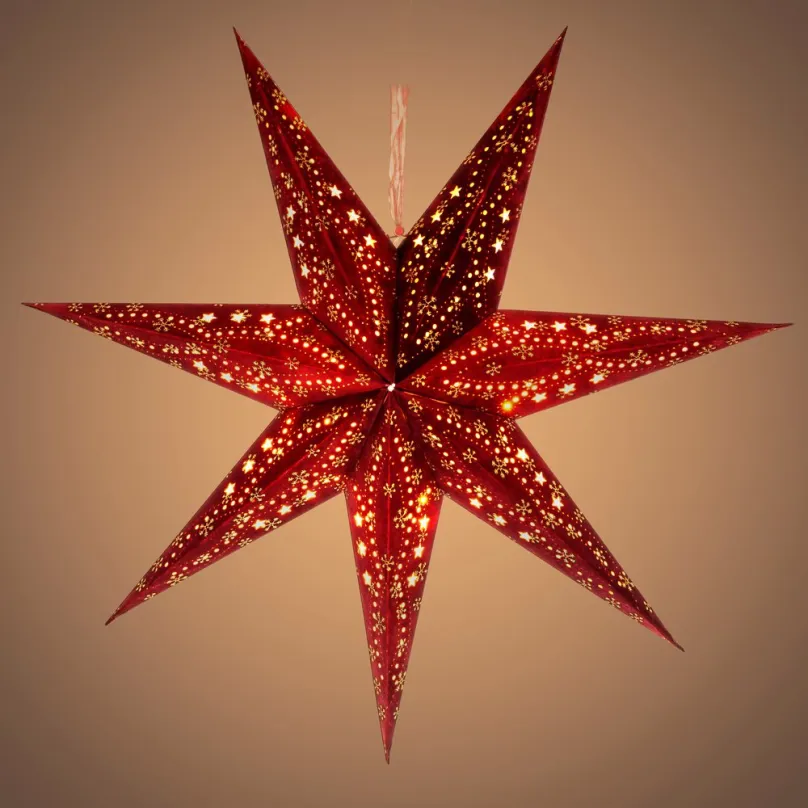 Svietiaca hviezda RETLUX RXL 338 hviezda červená 10LED WW