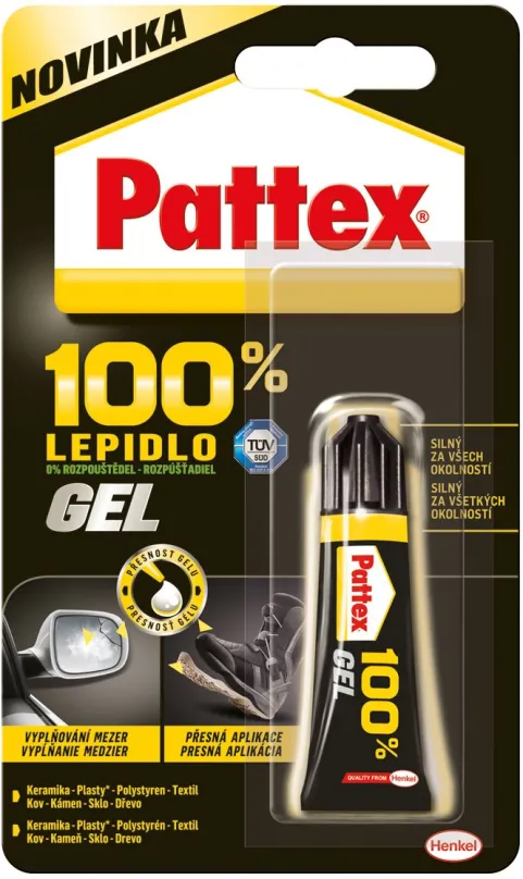 Lepidlo PATTEX 100%, univerzálne kutilské lepidlo 8 g