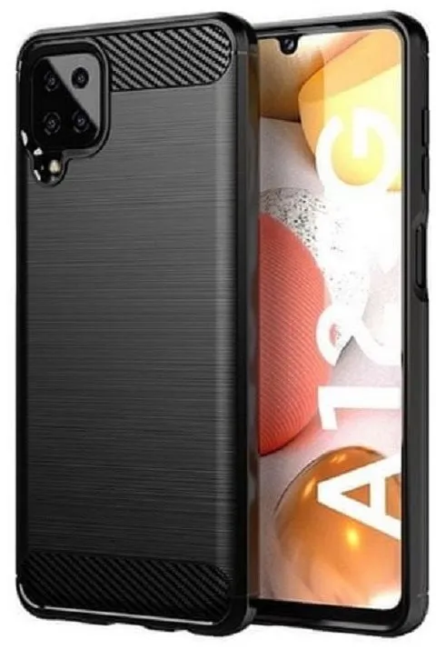 Kryt na mobil TopQ Samsung A12 silikón čierny 55718