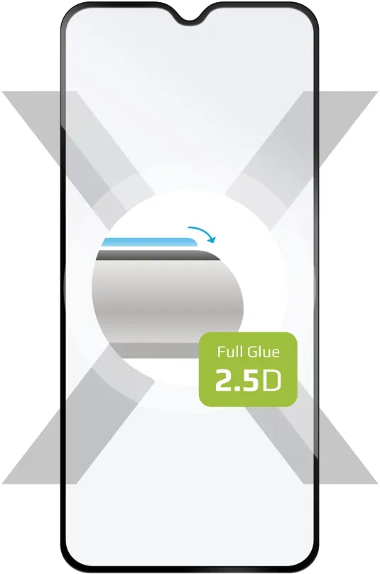 Ochranné sklo FIXED FullGlue-Cover pre Xiaomi Redmi Note 8T čierne