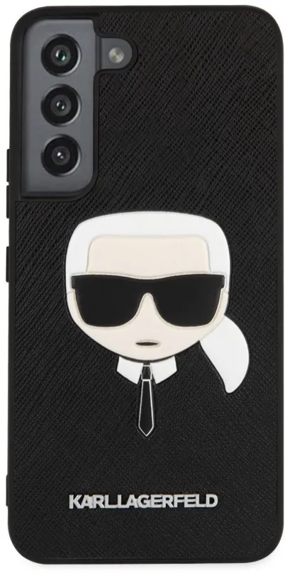 Kryt na mobil Karl Lagerfeld PU Saffiano Karl Head Zadný Kryt pre Samsung Galaxy S22+ Black