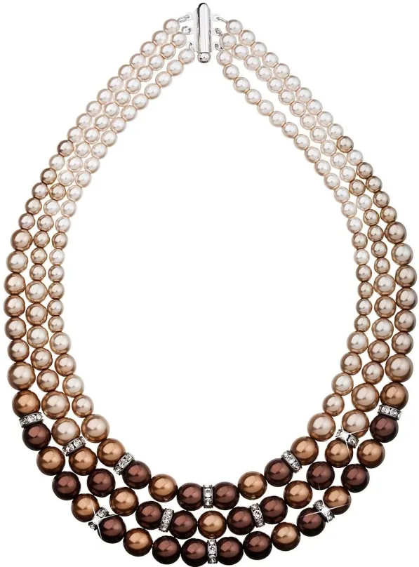 Náhrdelník Brown perlový náhrdelník 32009.3 (925/1000, 113,2 g)