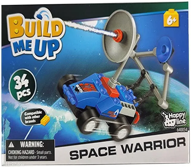 Stavebnica Mikro trading BuildMeUp stavebnica space warrior - Prieskumné vesmírne vozidlo modré 34 ks
