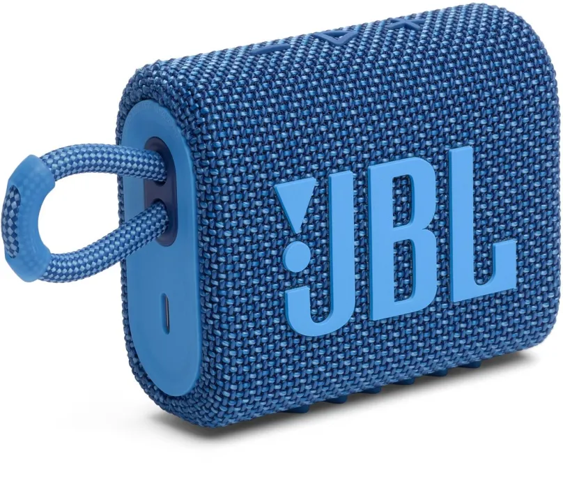 Bluetooth reproduktor JBL GO 3 ECO modrý, aktívny, s výkonom 4,2W, frekvenčný rozsah od 11
