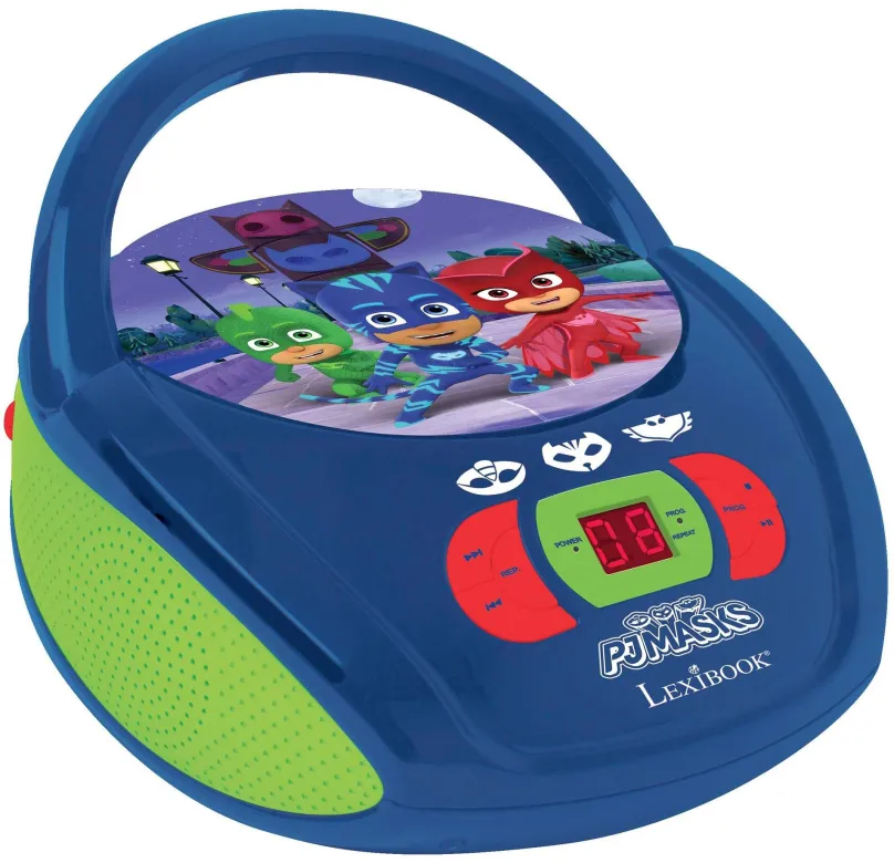 Hudobná hračka Lexibook Prenosný CD prehrávač PJ Masks