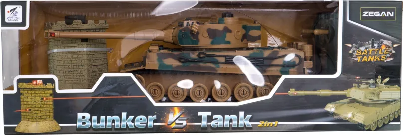 Tank na diaľkové ovládanie Tank RC + bunker