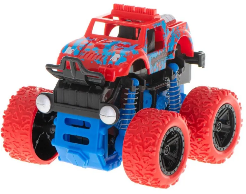 Auto KIK Terénne auto Monster Truck 1:36 červenomodré