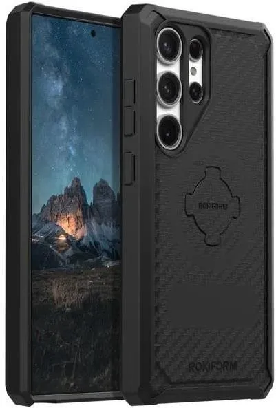 Kryt na mobil Rokform Kryt Rugged pre Samsung Galaxy S24 Ultra 5G, čierny