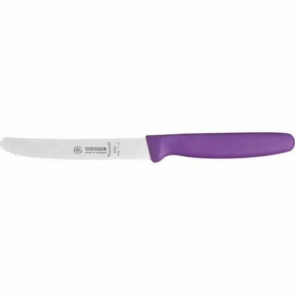 Kuchynský nôž Giesser messer Nôž univerzálny 11 cm fialový