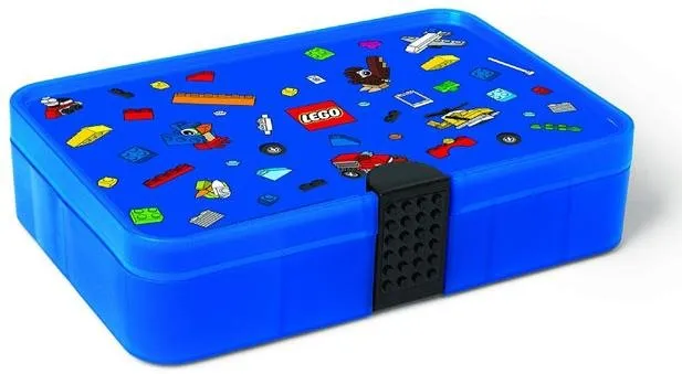 Úložný box LEGO Iconic Krabička s priehradkami - modrá