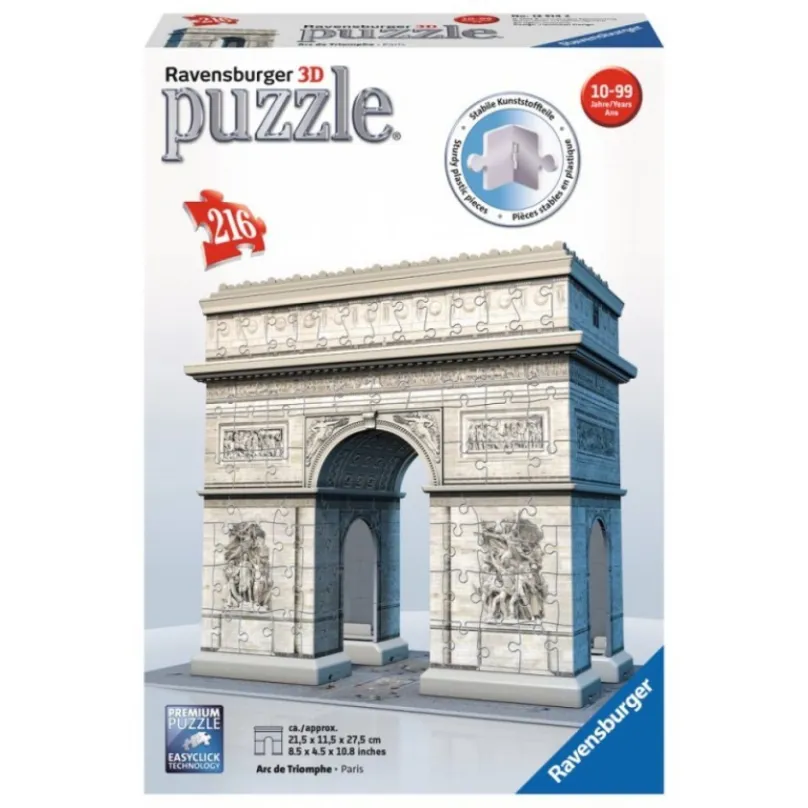 Ravensburger 12514 Puzzle 3D Víťazný oblúk 216 dielikov