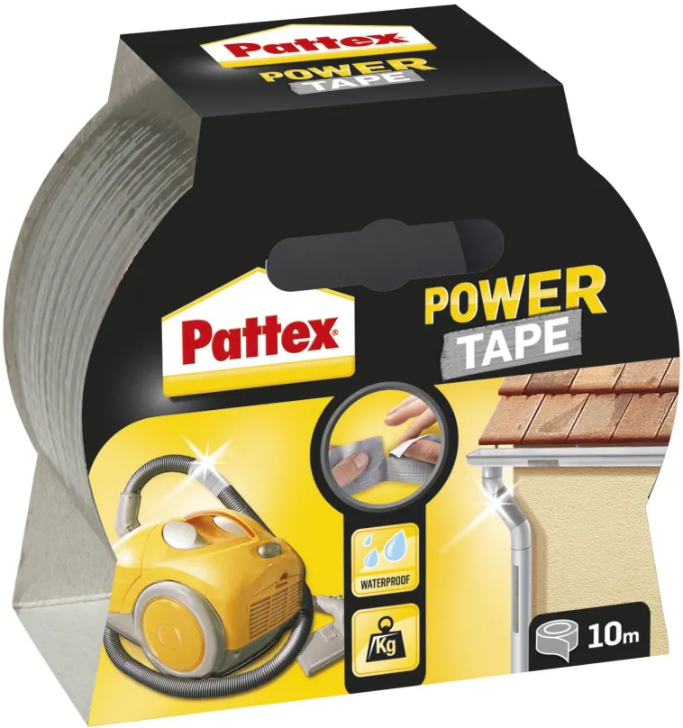 Lepiaca páska PATTEX Power Tape strieborná, 5 cm x 10 m