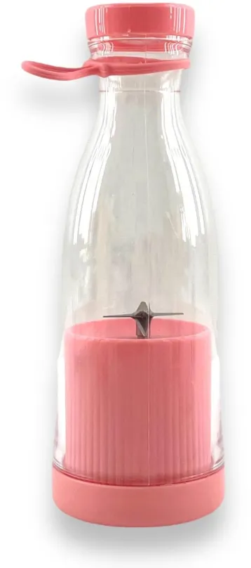 Stolný mixér GGV Fľaša so Smoothie mixérom 40 W, 300 ml, ružová
