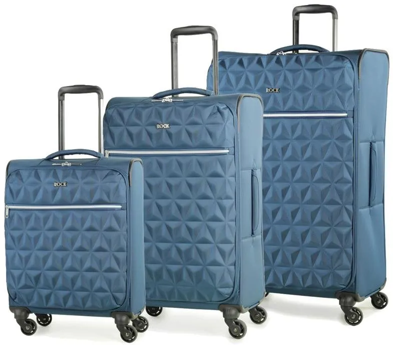 Súprava cestovných kufrov ROCK TR-0207/3 - modrá