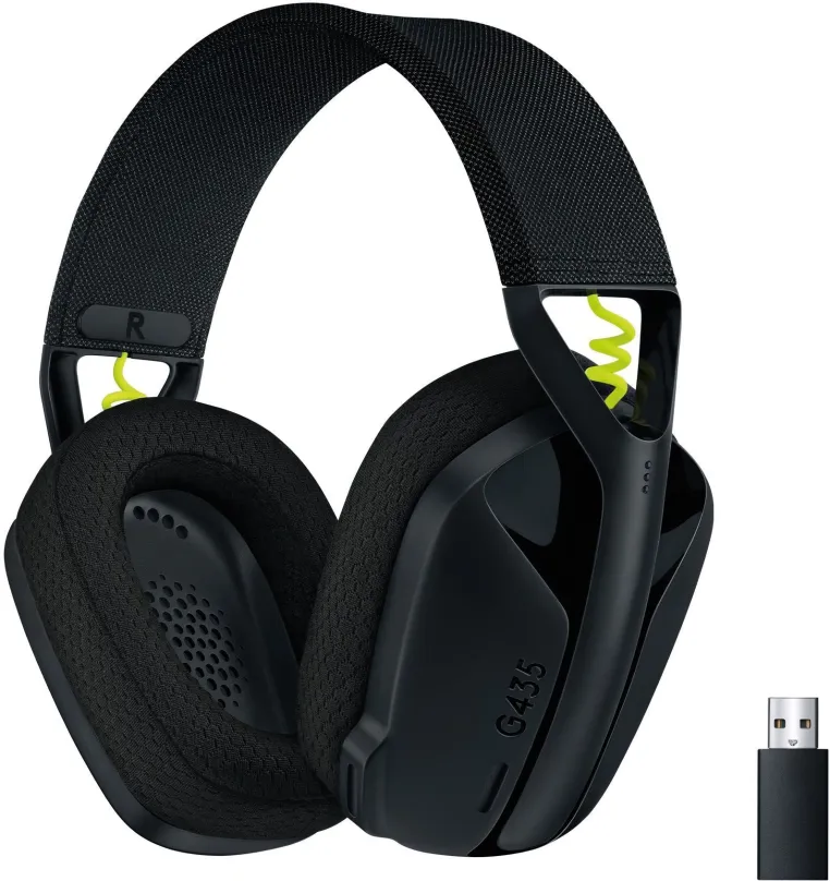 Herné slúchadlá Logitech G435 LIGHTSPEED Wless Gaming Headset čierna