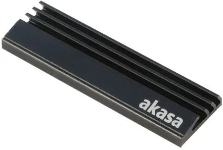 Chladič pevného disku AKASA M.2 SSD Heatsink, pre M.2 SSD 2280, rozmery 71x22x6, 4mm