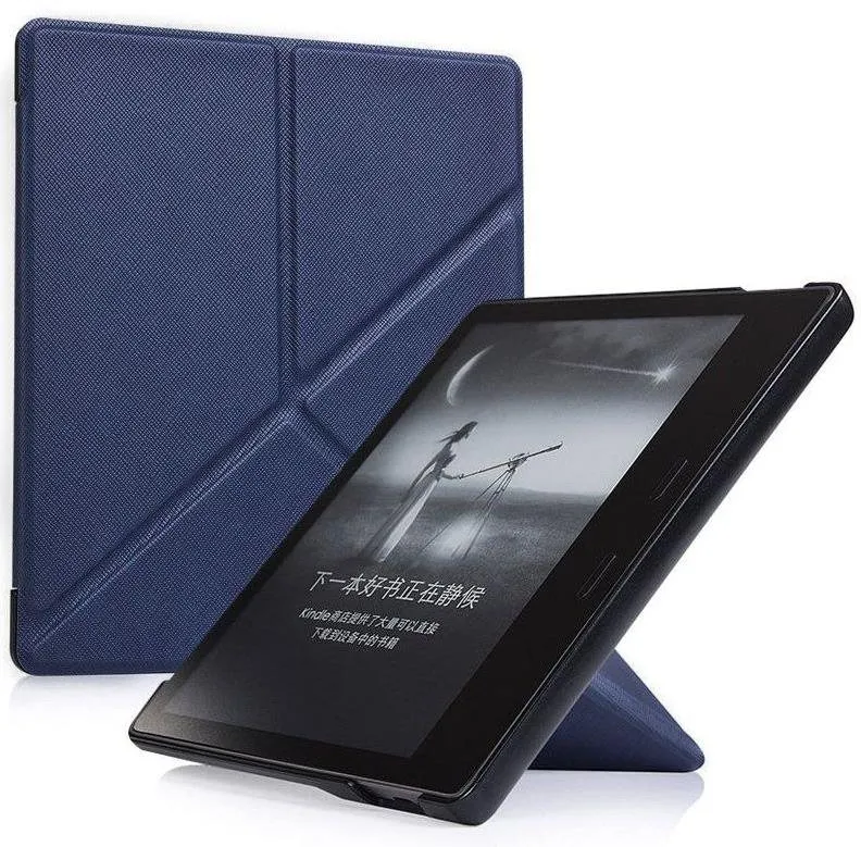 Puzdro na čítačku kníh Durable Lock Origami DLO-03 - Puzdro na Amazon Kindle Oasis 2/3 - tmavo modré