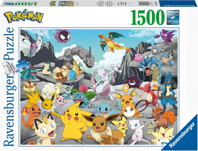 Puzzle Ravensburger 167845 Pokémon 1500 dielikov