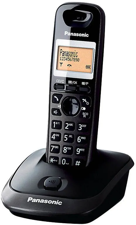 Telefón pre pevnú linku Panasonic KX-TG2511FXT DECT Titan Black