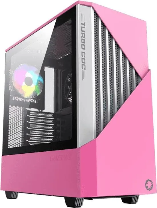 Počítačová skriňa GameMax Contac COC White/Pink