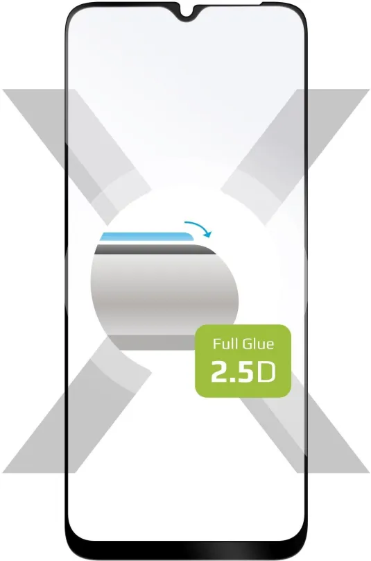 Ochranné sklo FIXED FullGlue-Cover pre Samsung Galaxy A22 5G čierne