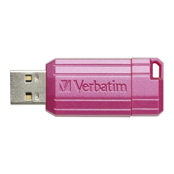 Verbatim USB flash disk, USB 2.0, 128GB, Store, N, Go PinStripe, ružový, 49460, pre archiváciu dát